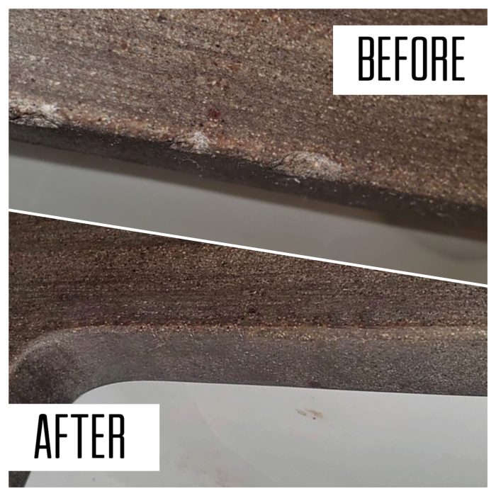 Repairing stone veneer